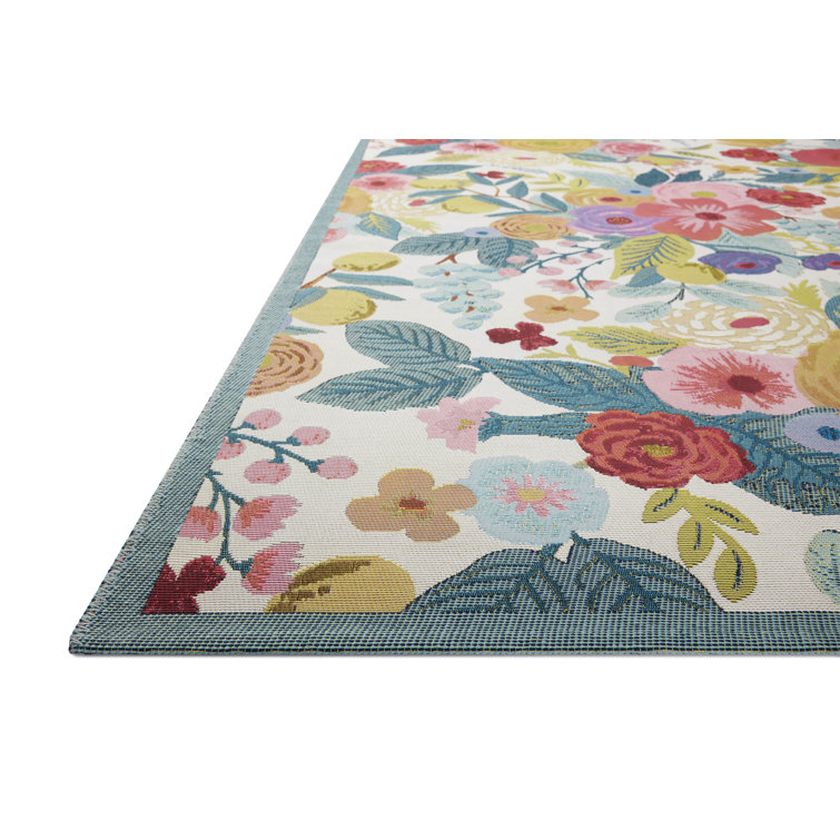 Rifle Paper Co. x Loloi Perennial Rose / Multi Indoor / Outdoor Area Rug